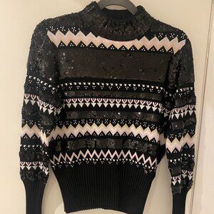 Ted Baker, Sequin Sweater, Ted Size 2 (Fits US 4-6)